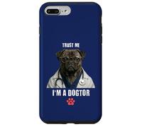 Carcasa para iPhone 7 Plus/8 Plus Trust I'm A Dogtor Funny Brindle Pug Pet Vet Cirujano