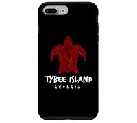 Carcasa para iPhone 7 Plus/8 Plus Tybee Island Georgia Tribal Sea Turtle Island Diseño