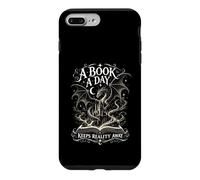 Carcasa para iPhone 7 Plus/8 Plus Un Libro al día Mantiene alejada la Realidad Arte Divertido del dragón Medieval