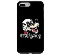 Carcasa para iPhone 7 Plus/8 Plus Un Lobo de Dibujos Animados Nombre Wolfgang con Mozart Peluca del Siglo XVIII