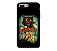 Carcasa para iPhone 7 Plus/8 Plus Vampurr Return | Funny Cat Vampire Horror B-Movie de los 80