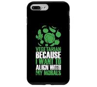 Carcasa para iPhone 7 Plus/8 Plus Vegetariano Alinear con Mi Moral Estilo De Vida Verde