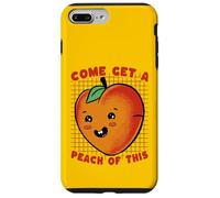 Carcasa para iPhone 7 Plus/8 Plus Ven a Obtener melocotón de Este Divertido Juego de Palabras de Frutas Kawaii