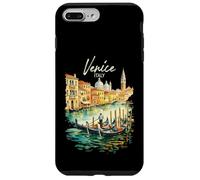 Carcasa para iPhone 7 Plus/8 Plus Venecia Góndola Italia Viaje Souvenir Acuarela