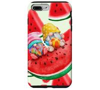 Carcasa para iPhone 7 Plus/8 Plus Verano con mis gnomos sandía Retro Playa Verano
