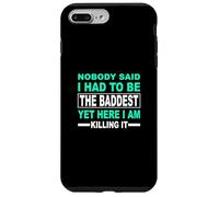 Carcasa para iPhone 7 Plus/8 Plus Verde Azulado Claro Aqua Color The Baddest Light Teal Aqua Graphic