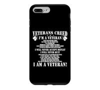 Carcasa para iPhone 7 Plus/8 Plus Veteran’s Creed I’m Veteran T-Shirt