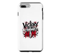 Carcasa para iPhone 7 Plus/8 Plus Victoria a través de él Cruz Guerrera Cristiana