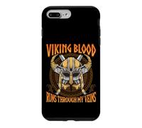 Carcasa para iPhone 7 Plus/8 Plus Viking Blood Runs Through my Veins Norse Nordic Mythology
