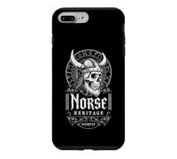 Carcasa para iPhone 7 Plus/8 Plus Viking Skull Norse Heritage Funny Vintage Valhalla Runas