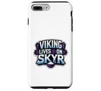 Carcasa para iPhone 7 Plus/8 Plus Vikingo impulsado por Skyr Humor nórdico Divertido raíces escandinavas