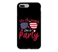 Carcasa para iPhone 7 Plus/8 Plus Vintage American Flag 4th July We The People Like To Party