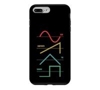 Carcasa para iPhone 7 Plus/8 Plus Vintage Analogue Synthesizer Techno Waveform - Synth Nerd