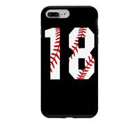 Carcasa para iPhone 7 Plus/8 Plus Vintage Baseball Mom #18 Jersey Jugador de Béisbol Número 18