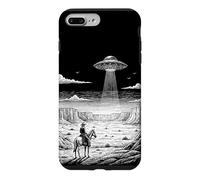 Carcasa para iPhone 7 Plus/8 Plus Vintage Cowboy UFO Encuentro Retro Western Desert Country