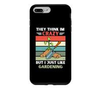 Carcasa para iPhone 7 Plus/8 Plus Vintage Creen Que Estoy Loco, Pero me Gusta la jardinería.