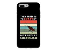 Carcasa para iPhone 7 Plus/8 Plus Vintage Ellos piensan Que Estoy Loco Pero me Gusta el Amante de Las cucarachas