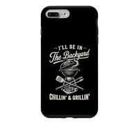 Carcasa para iPhone 7 Plus/8 Plus Vintage I'Ll Be In The Backyard Charcoal Grill Master