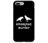 Carcasa para iPhone 7 Plus/8 Plus Vintage Intento Asesinato Divertido Cuervo Juego de Palabras Fresco pájaro Ar