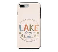 Carcasa para iPhone 7 Plus/8 Plus Vintage Junto al Lago cabaña Paddle Fin de Semana Ambiente del Lago