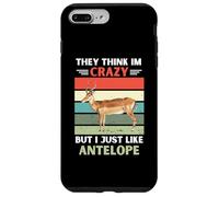 Carcasa para iPhone 7 Plus/8 Plus Vintage Piensan Que Estoy Loco Pero Me Gusta Amante Antílope