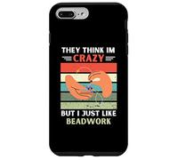 Carcasa para iPhone 7 Plus/8 Plus Vintage piensan Que Estoy Loco Pero me Gusta Amante de Abalorios