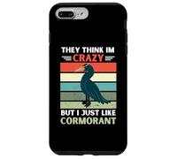 Carcasa para iPhone 7 Plus/8 Plus Vintage Piensan Que Estoy Loco Pero Me Gusta Amante del Cormorán