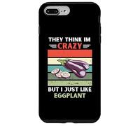 Carcasa para iPhone 7 Plus/8 Plus Vintage Piensan Que Estoy Loco Pero me Gusta el Amante de la Berenjena