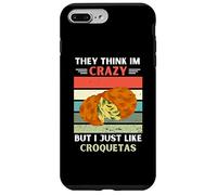 Carcasa para iPhone 7 Plus/8 Plus Vintage Piensan Que Estoy Loco Pero me Gusta el Amante de Las croquetas