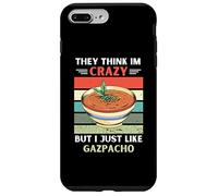 Carcasa para iPhone 7 Plus/8 Plus Vintage Piensan Que Estoy Loco Pero me Gusta el Amante del gazpacho