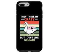 Carcasa para iPhone 7 Plus/8 Plus Vintage Piensan Que Estoy Loco Pero me Gusta el Amante del Origami