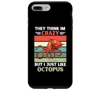 Carcasa para iPhone 7 Plus/8 Plus Vintage Piensan Que Estoy Loco Pero me Gusta el Amante del Pulpo