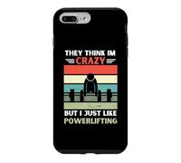 Carcasa para iPhone 7 Plus/8 Plus Vintage Piensan Que Estoy Loco, Pero me Gusta el Levantamiento de Pesas