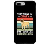 Carcasa para iPhone 7 Plus/8 Plus Vintage piensan Que Estoy Loco Pero me Gusta el Perro Boerboel