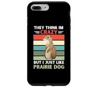 Carcasa para iPhone 7 Plus/8 Plus Vintage Piensan Que Estoy Loco Pero me Gusta el Perro de la Pradera