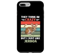 Carcasa para iPhone 7 Plus/8 Plus Vintage Piensan Que Estoy Loco Pero Me Gusta Jerboa Lover