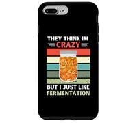 Carcasa para iPhone 7 Plus/8 Plus Vintage Piensan Que Estoy Loco, Pero me Gusta la fermentación
