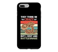 Carcasa para iPhone 7 Plus/8 Plus Vintage piensan Que Estoy Loco, Pero me Gusta la Serpiente de Cascabel