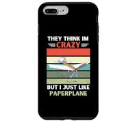 Carcasa para iPhone 7 Plus/8 Plus Vintage Piensan Que Estoy Loco Pero Me Gusta Paperplane Lover