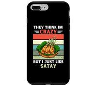 Carcasa para iPhone 7 Plus/8 Plus Vintage Piensan Que Estoy Loco Pero Me Gusta Satay Lover