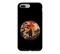 Carcasa para iPhone 7 Plus/8 Plus Vintage Rising Suns Samurais Japonés Grandes Olas Vintage