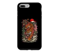 Carcasa para iPhone 7 Plus/8 Plus Vintage Tattoo Tiger Estilo Japonés Arte Monte Fuji Gráfico