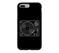 Carcasa para iPhone 7 Plus/8 Plus Vinyl Record Player Retro Sketch Music DJ