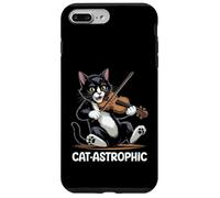 Carcasa para iPhone 7 Plus/8 Plus Violín Gato Música Clásica Violinista Gatito Violinista