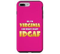 Carcasa para iPhone 7 Plus/8 Plus Virginia Joke Idgaf Meme Cute Halloween Costume For Virginia