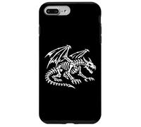 Carcasa para iPhone 7 Plus/8 Plus Vista Lateral Esqueleto Dragón Huesos Alados Gótico Vector Obra De Arte