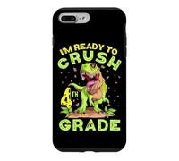 Carcasa para iPhone 7 Plus/8 Plus Volver a la Escuela Cuarto Grado Crush Dinosaur