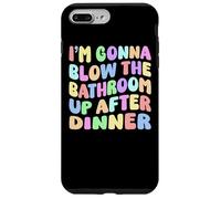 Carcasa para iPhone 7 Plus/8 Plus Voy a Volar el baño después de la Cena Retro Funny Meme