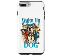 Carcasa para iPhone 7 Plus/8 Plus Wake Up Dog Lover Canine Collage Pop Art Gráfico