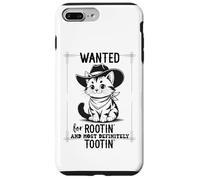 Carcasa para iPhone 7 Plus/8 Plus Wanted for Rootin Most Definitely Tootin Cowboy Cat Farting